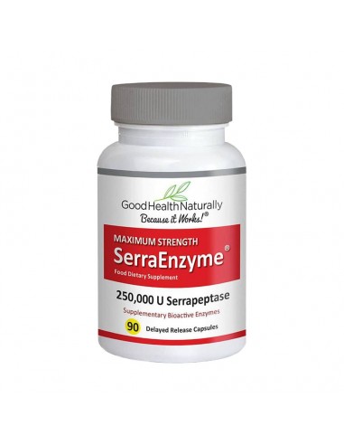 Serra Enzyme® 250,000IU Maximum Strength - 90 Capsules