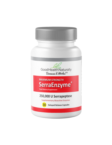 Serra Enzyme® 250,000IU Maximum Strength - 30 Capsules