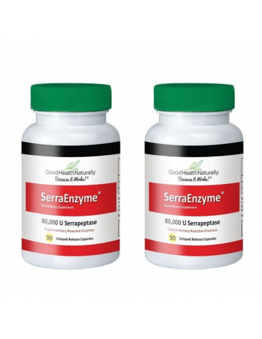 Serra Enzyme® 80,000IU - 90 Capsules - Buy 1 Get 1 FREE
