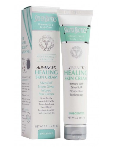 Silver Biotics Advanced Healing Skin Cream Unscented 1.2oz
